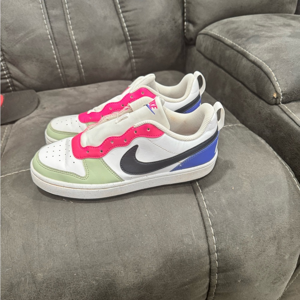 Nike Kids' Pink, Green, and Blue Sneakers
